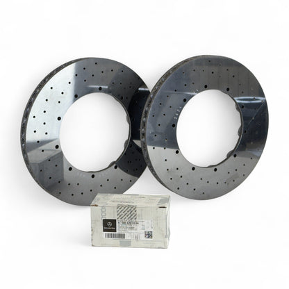 Fabrycznie nowe rotory ceramiczne Brembo + klocki Mercedes AMG A2314230612