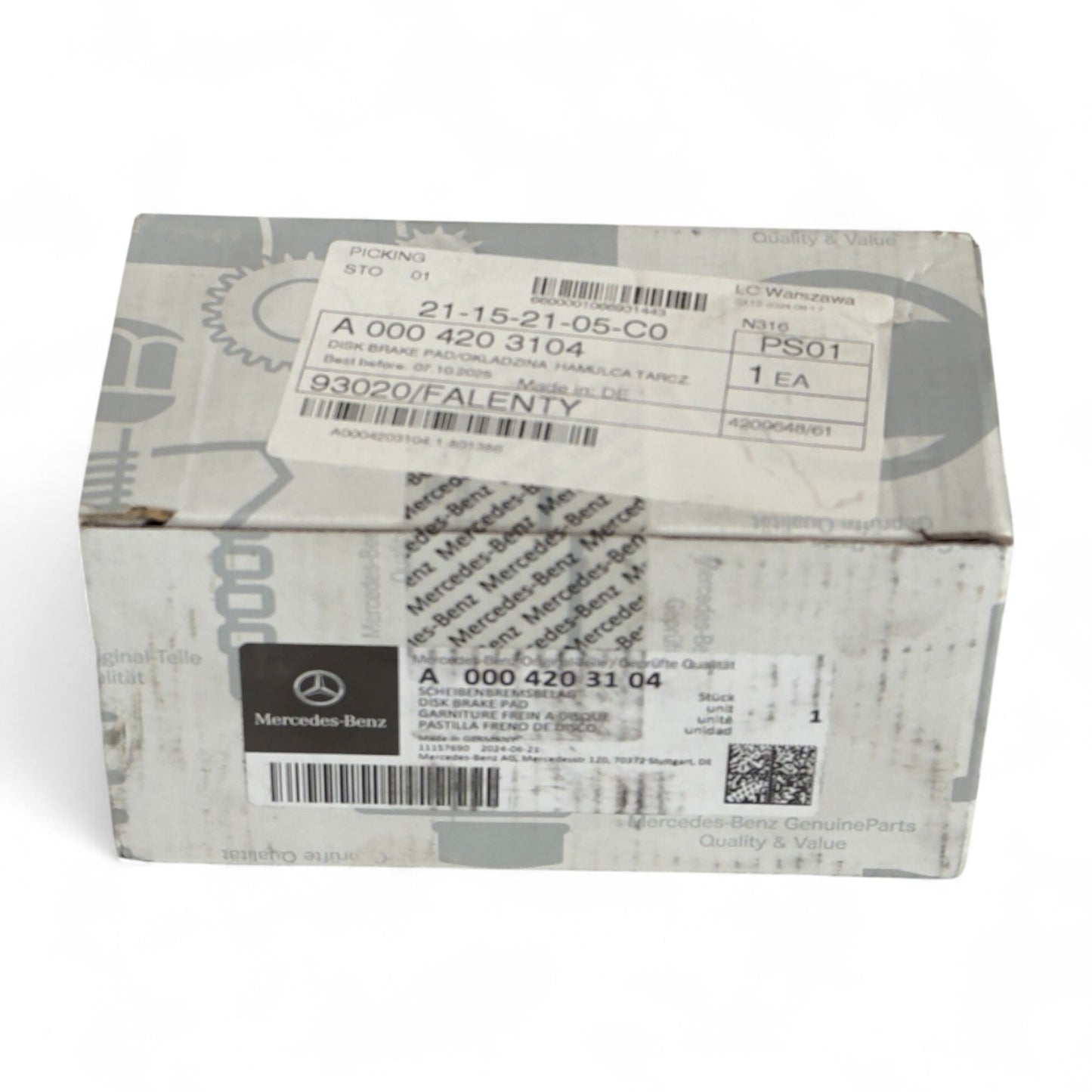 Fabrycznie nowe rotory ceramiczne Brembo + klocki Mercedes AMG A2314230612