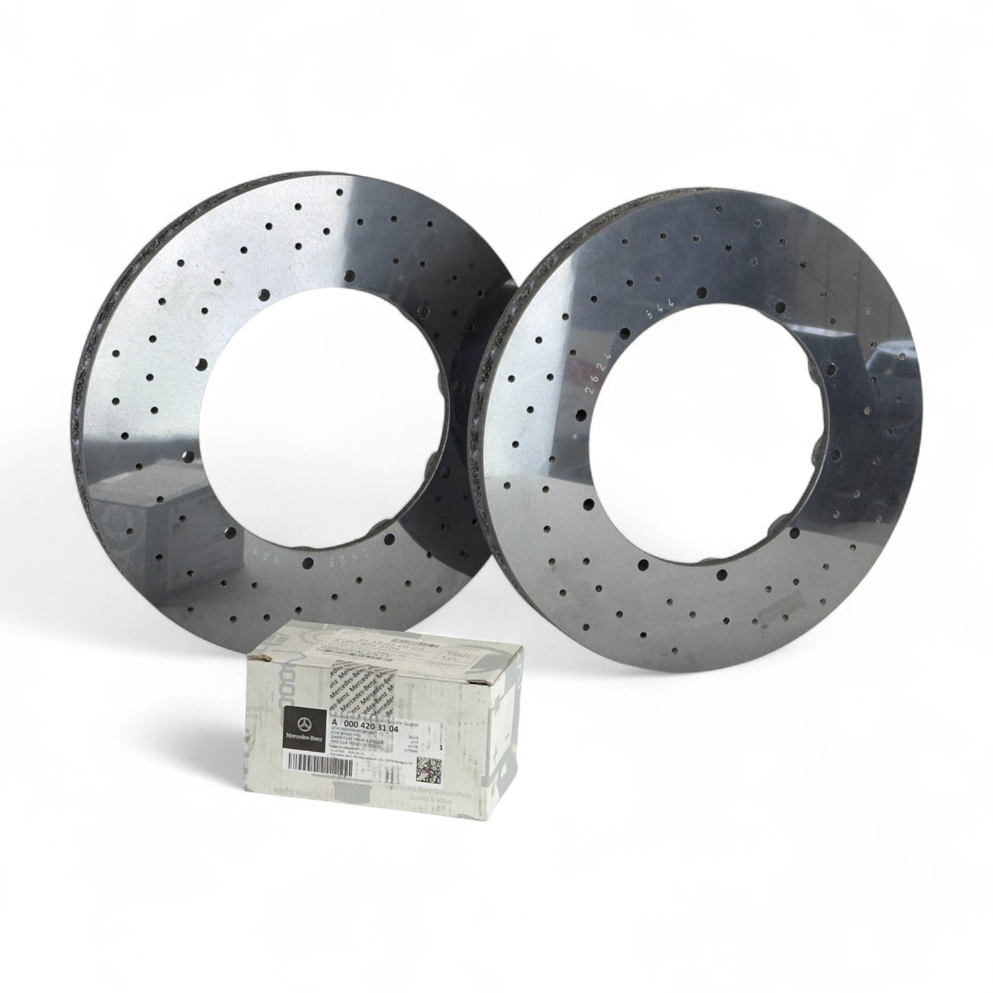 Fabrycznie nowe rotory ceramiczne Brembo + klocki Mercedes AMG A2314230612